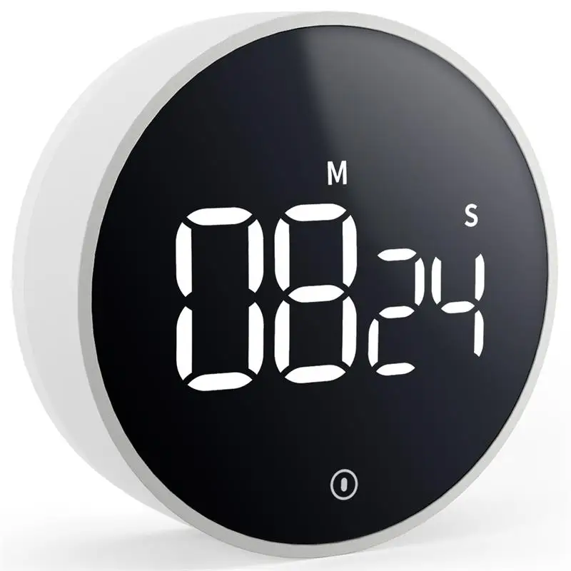 

Цифровой Кухонный Таймер С Магнитным Обратным Отсчетом, Функцией Постоянной Подсветки, Тихий Для Детей И Взрослых