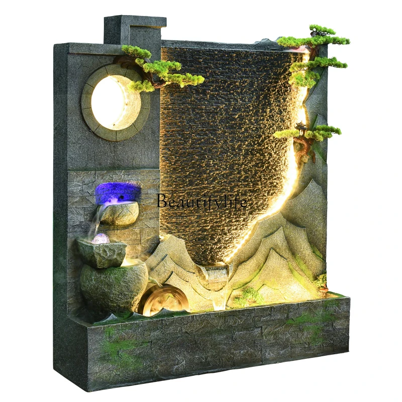 Рокарий занавеска для воды настенный фонтан в гостиной вход экран ландшафтный