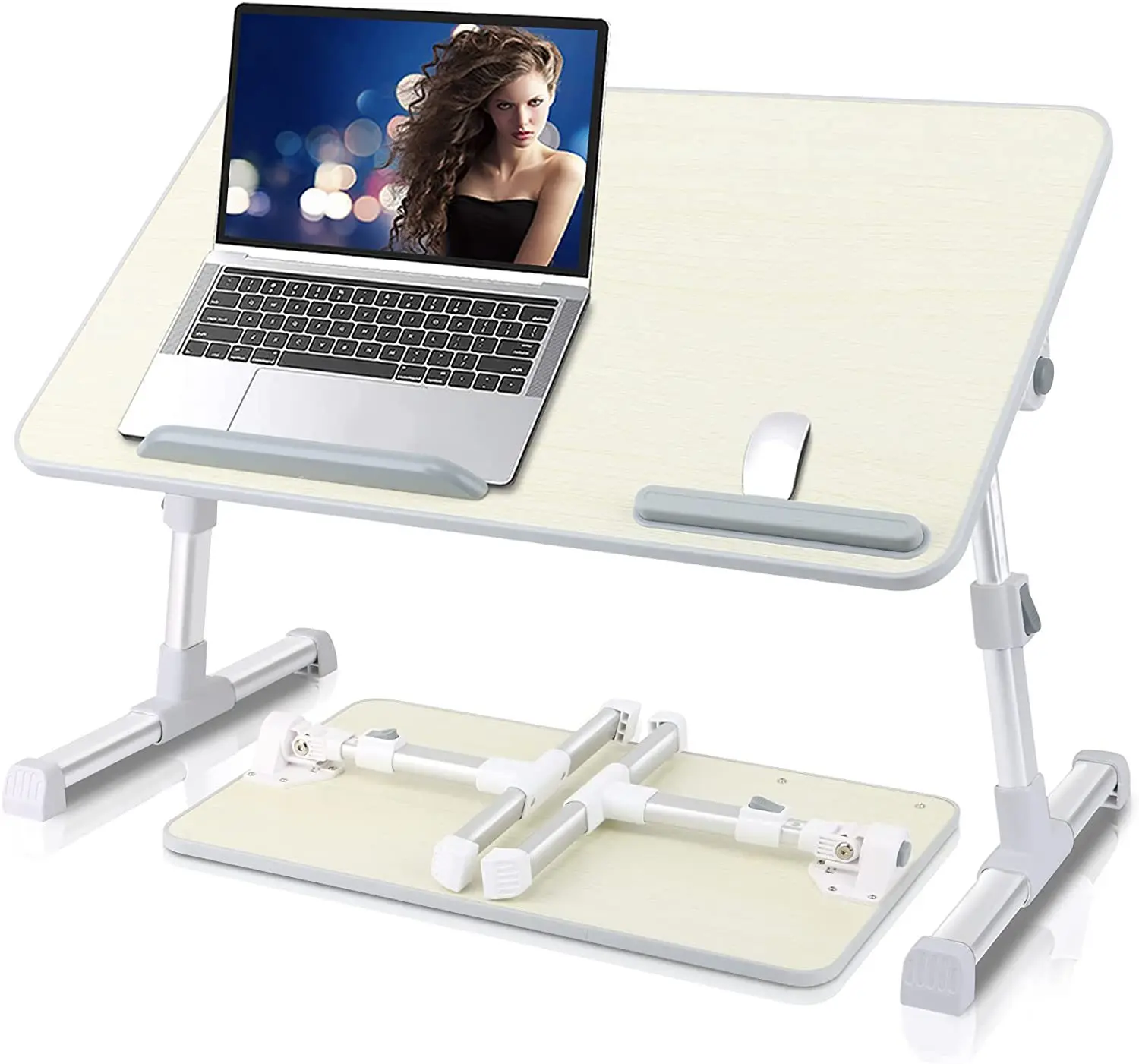 

Multi-functional Laptop Desk Portable Adjustable Laptop Stand Study Table Foldable Bed Desk for Bed Sofa Tea Serving Table Stand
