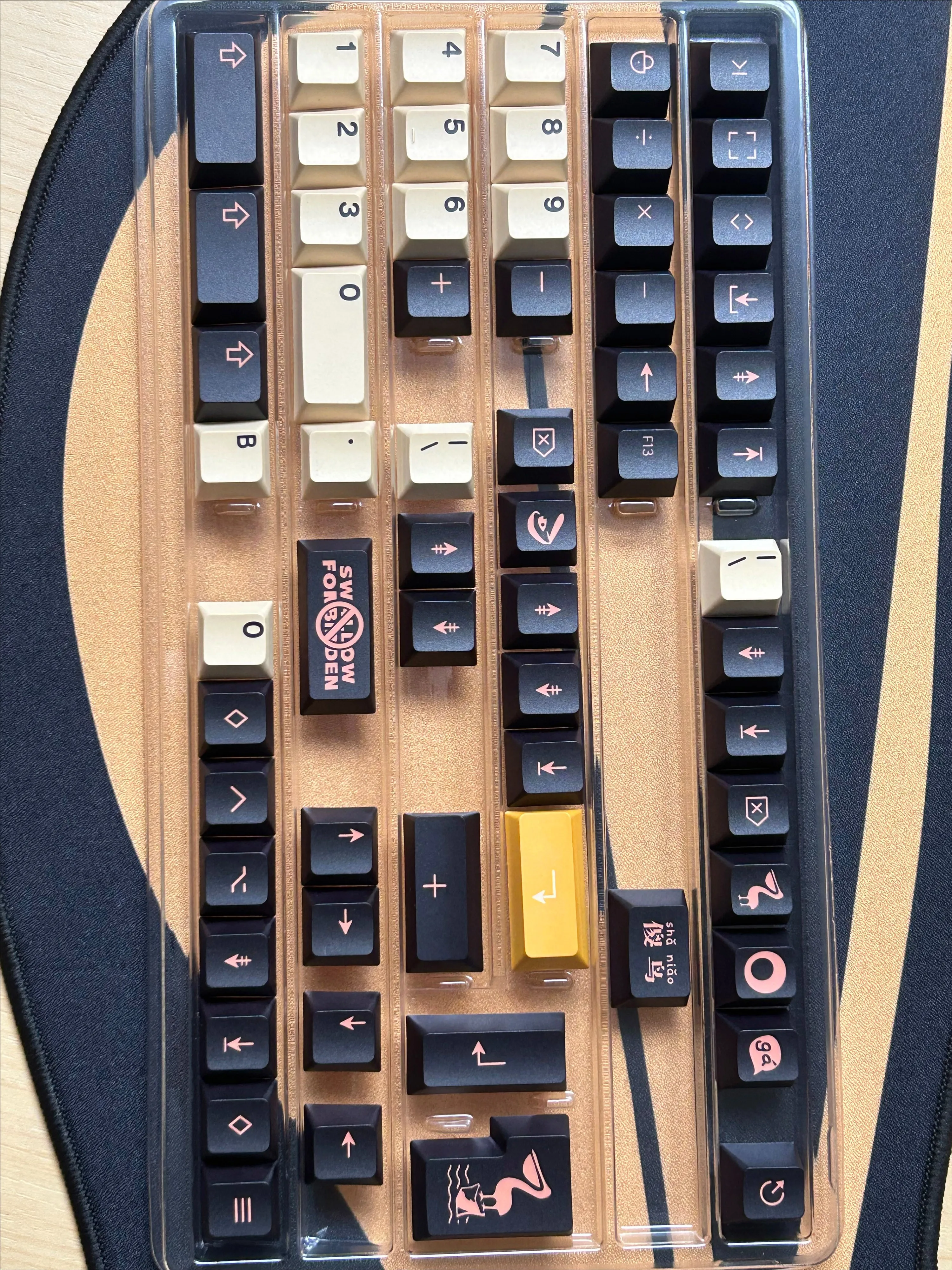 Колпачки для клавиш PBT Pelican колпачки с сублимационной краской вишневый профиль