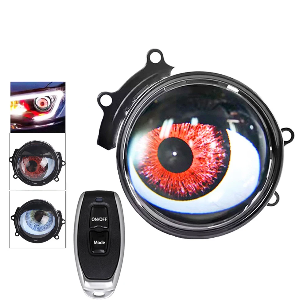 3-дюймовые светодиодные автомобильные динамические фонари Evil Eyes Devil's Eye 12 В с