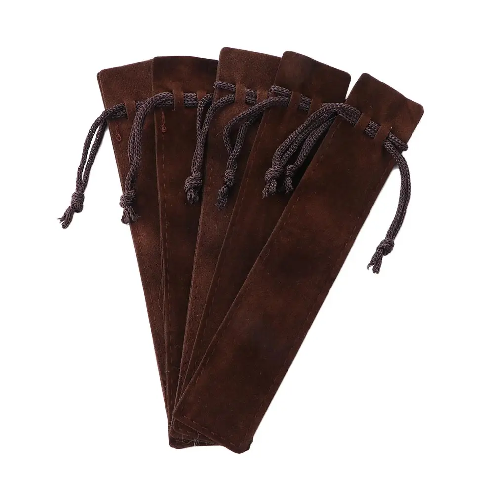 

Черные бархатные сумки для ручек, 5 штук