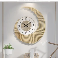 modern minimalist mute metal wall watches phoenix wall ornaments living room home mural wall clock crafts household decoration