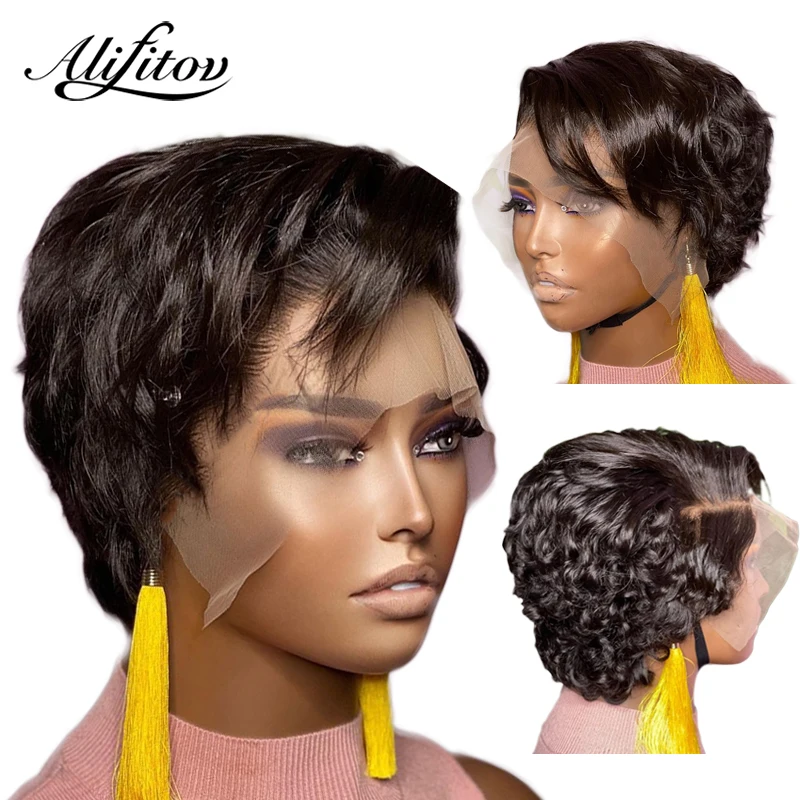 

Медово-Светлый коричневый цвет короткий вырез фальшивой прямой Боб предварительно выщипанные на шнуровке передние T части человеческие во...