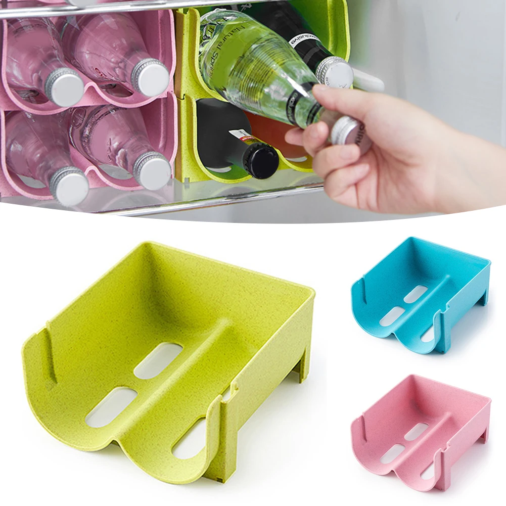 Refrigerator Can Storage Rack Saving Space Drinks Stand Kitchen Tools