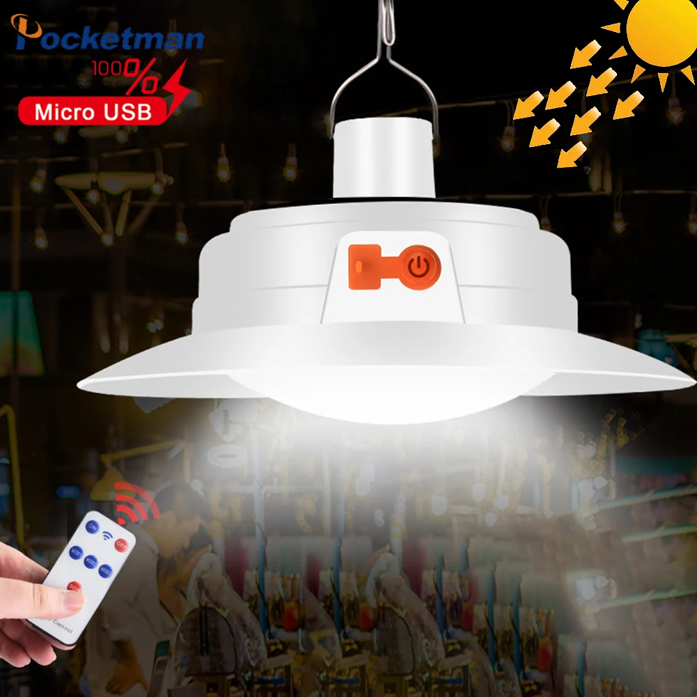 

UFO Solar Light Camping Lights USB Rechargable Laanterna Build in Battery Waterproof Portable Working Outdoor Solar Flashlight