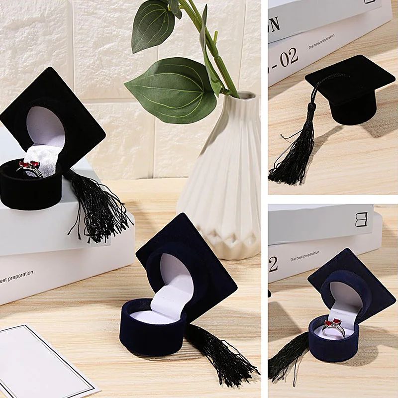 

Engagement Gift Party Supplies Degree Ceremony Jewelry Ring Box Doctor Hat Box Graduation Hat Organizer