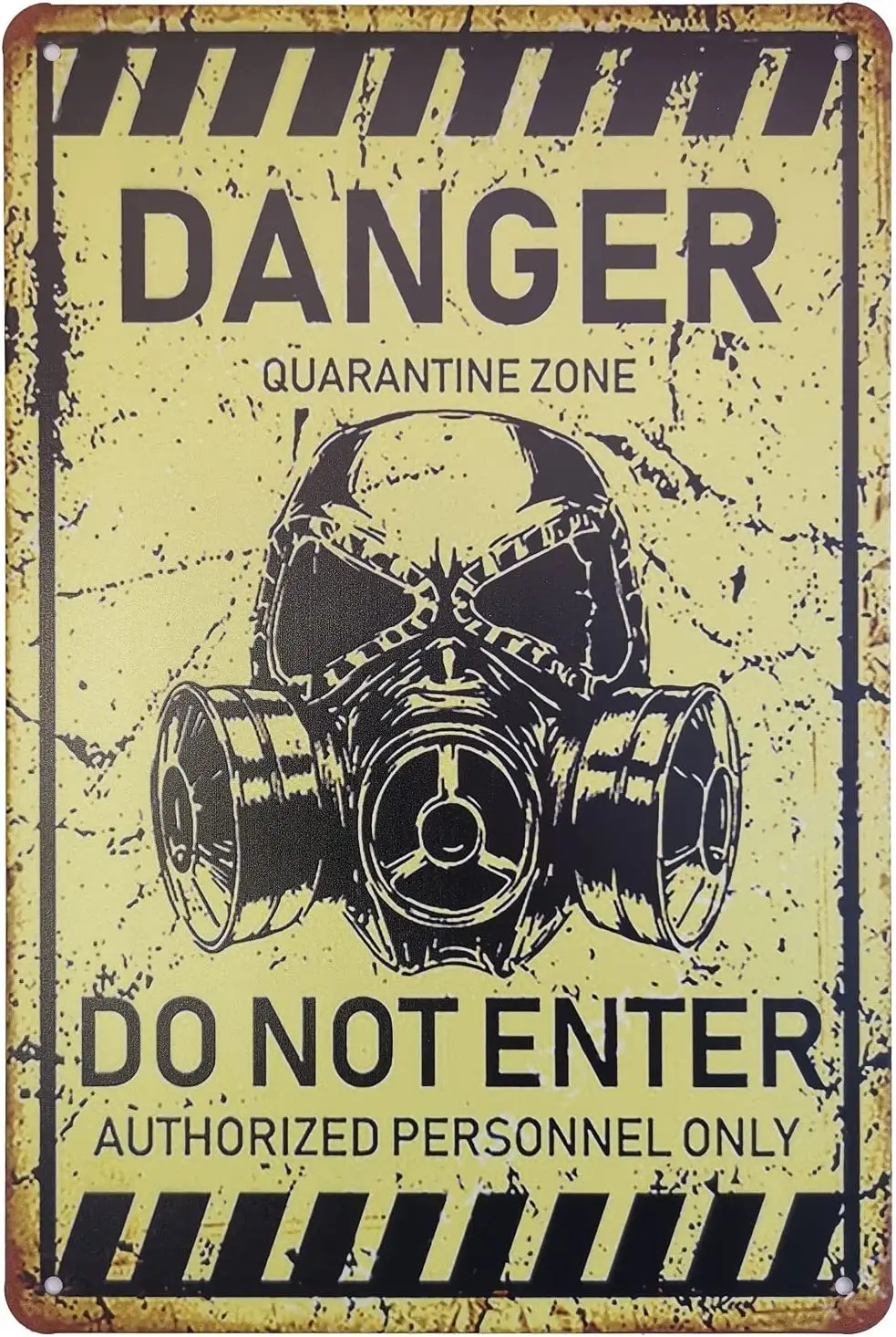 

ERLOOD Danger Quarantine Zone Vintage Home Garage Decor Tin Signs Retro Metal Wall Poster 8 x 12
