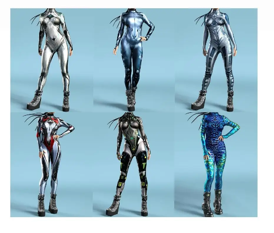 Женский механический комбинезон в стиле стимпанк