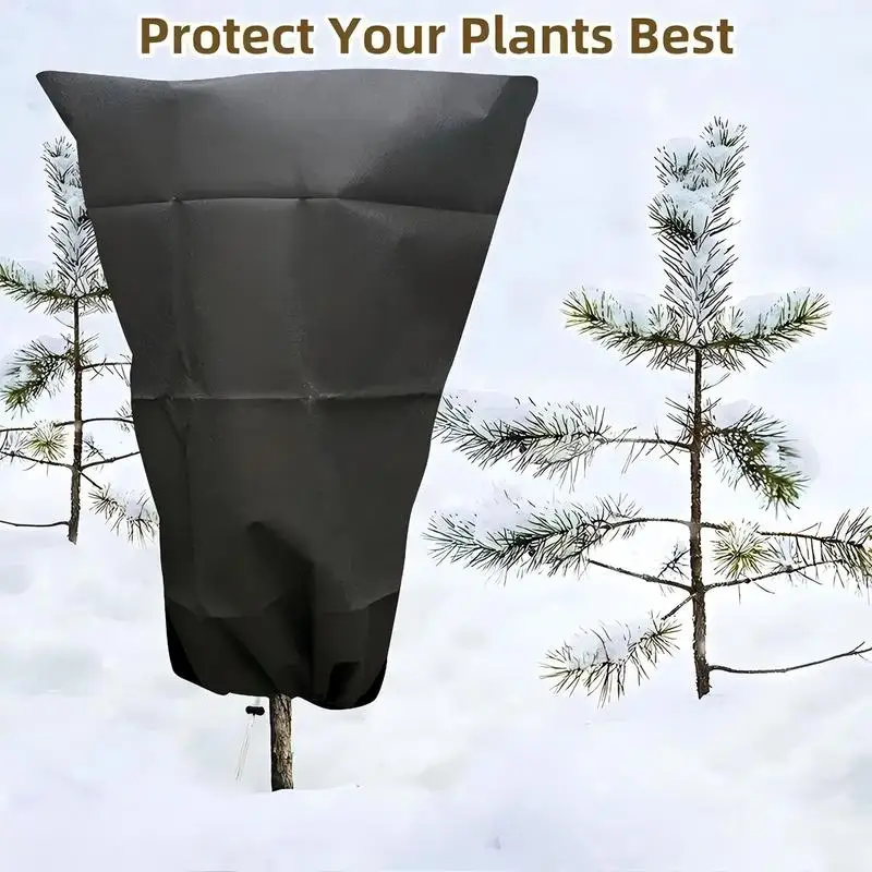 4 шт. зимние защитные сумки для растений защитный чехол на шнурке прочные