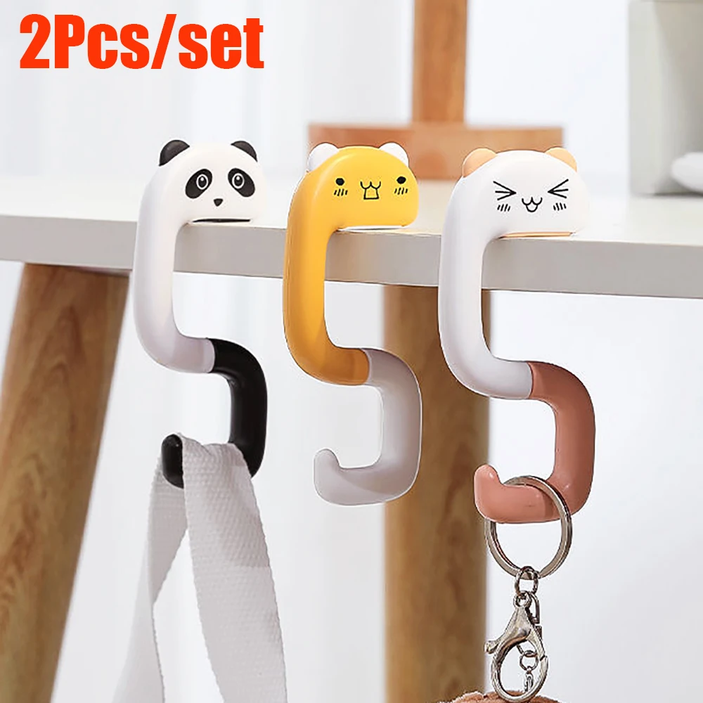 

2 шт., портативная вешалка для сумок, с животными