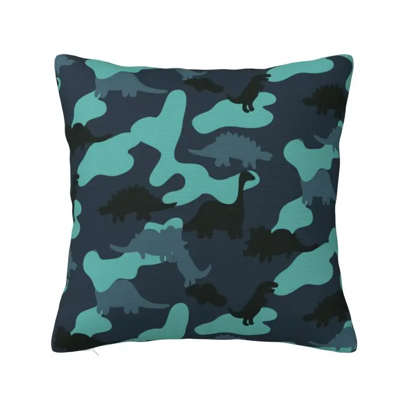 

Чехол для подушки с камуфляжным рисунком динозавра 55x55 см, украшение для спальни, скандинавский уличный чехол для подушек, квадратный чехол ...