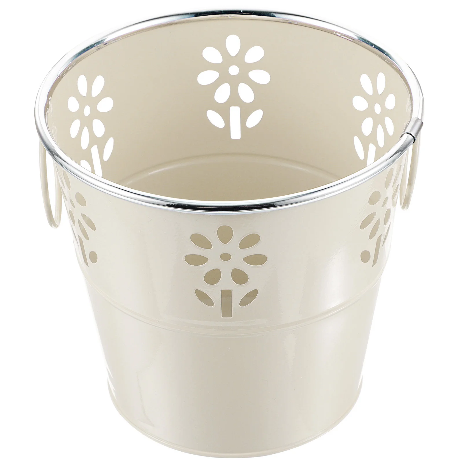 

Handle Design Creative Premium Multi-use Small Tin Bucket for Home