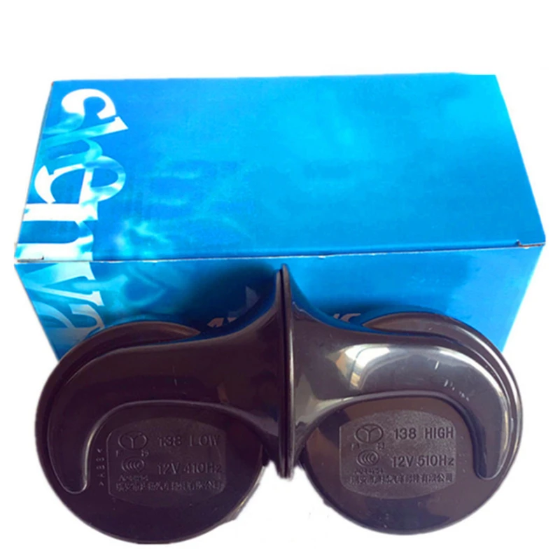 

2PC 24V Universal Loud Car Horn Electric Snail Train Horn Super Loud Waterproof Horns Siren for Motorcycle Car Truck SUV Boat