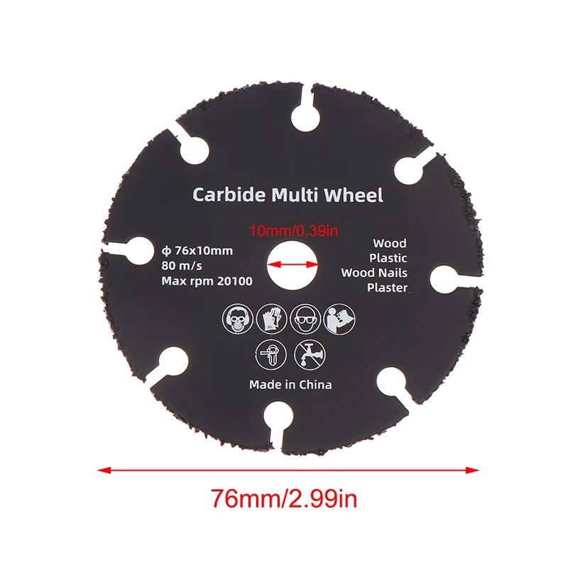 3-дюймовый диск для резьбы по дереву пластиковые отрезные круги дисковая пила с