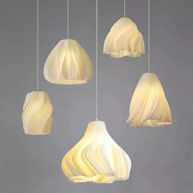 

Pendant Lights Modern 3D Printed Hanging Lamps Dining Kitchen island Suspension Luminaire Bedroom Cloakroom Chandeliers Fixtures