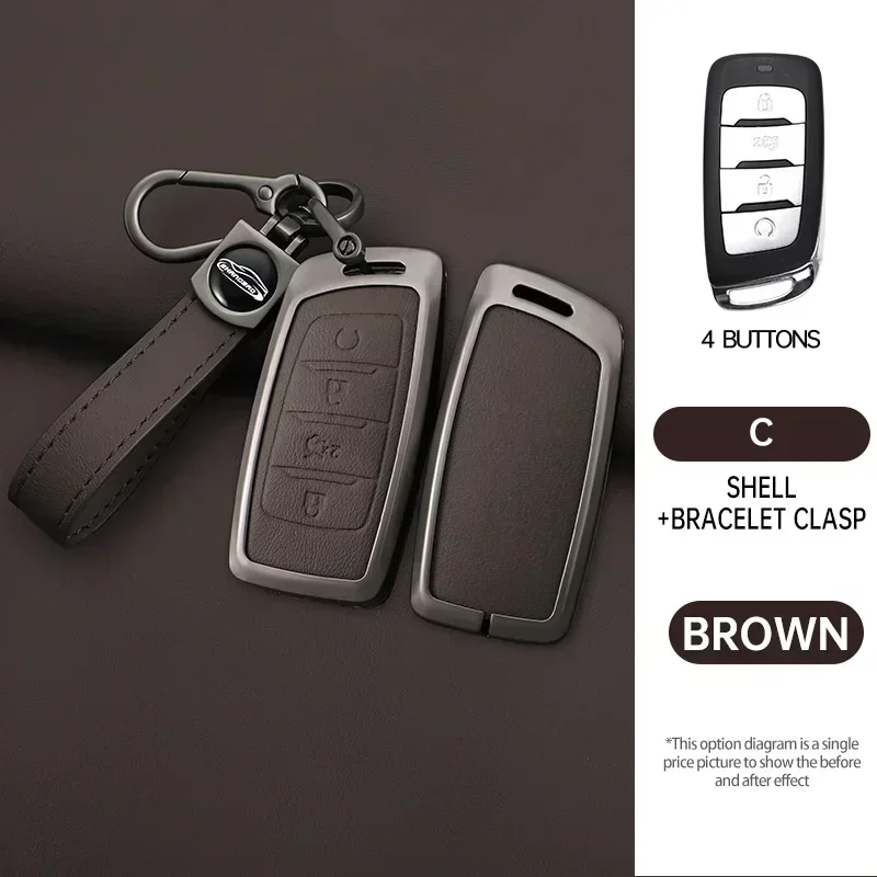 Чехол-держатель для ключей Changan Hunter F70 CS35 CS75 PLUS CS85 COUPE CS95 защитный чехол с 4 кнопками