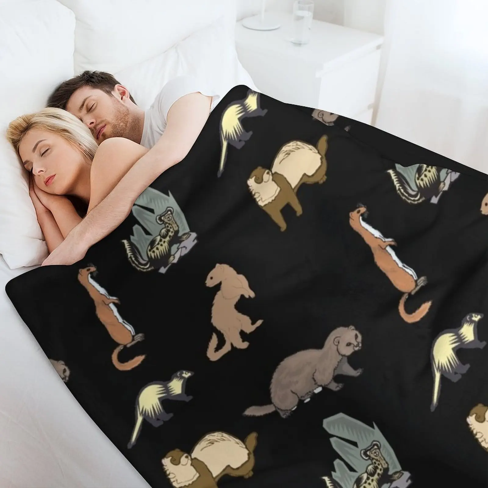 Подарки и товары для любителей хорьков-подарки владельца хорьков тонкое одеяло