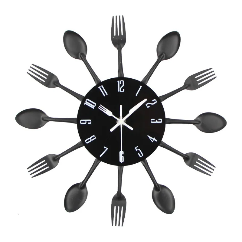 

Металлические креативные настенные часы для гостиной, дома, простого искусства, ресторана, кухни, персонализированные часы, кварцевые часы, настенные часы
