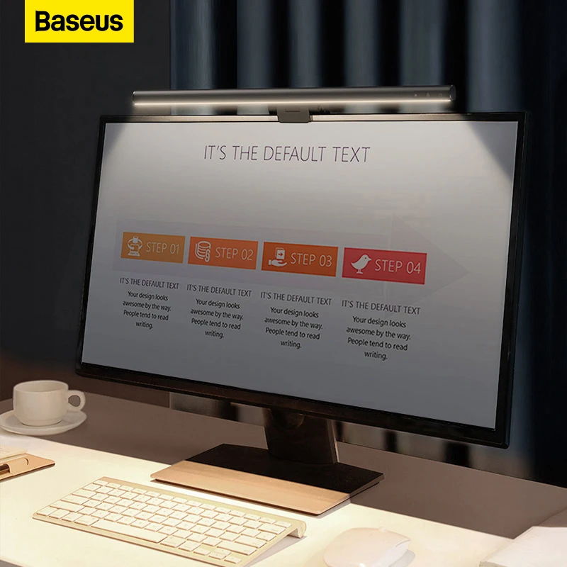  Компьютерный светильник Baseus, Настольный светильник для экрана, USB-лампа для ноутбука, новый подвесной светильник, настольная лампа для монитора, светильник для чтения для учебы