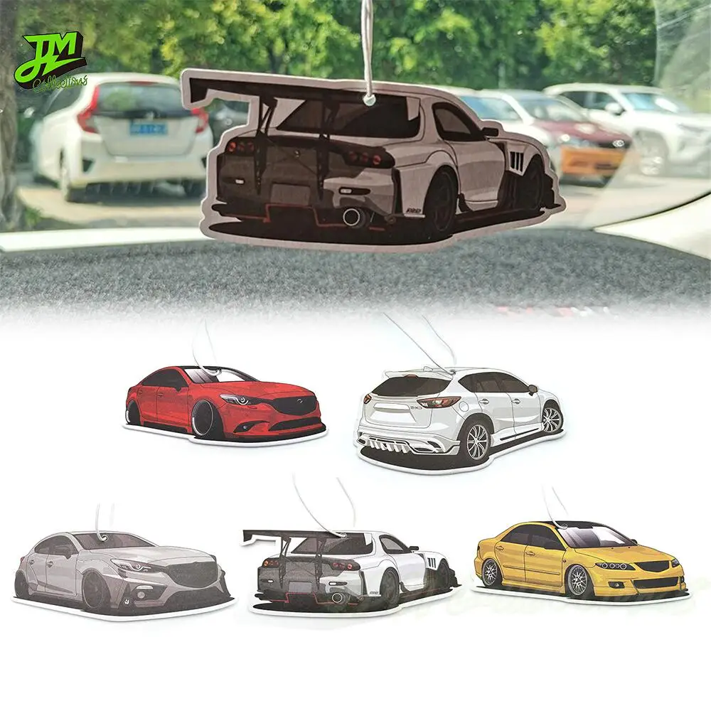 

High Quality Car Rearview Mirror Air Freshener Hanging Perfume Pendant Fir For Mazda 6 CX5 RX7 Axela ATENZA Interior Accessories