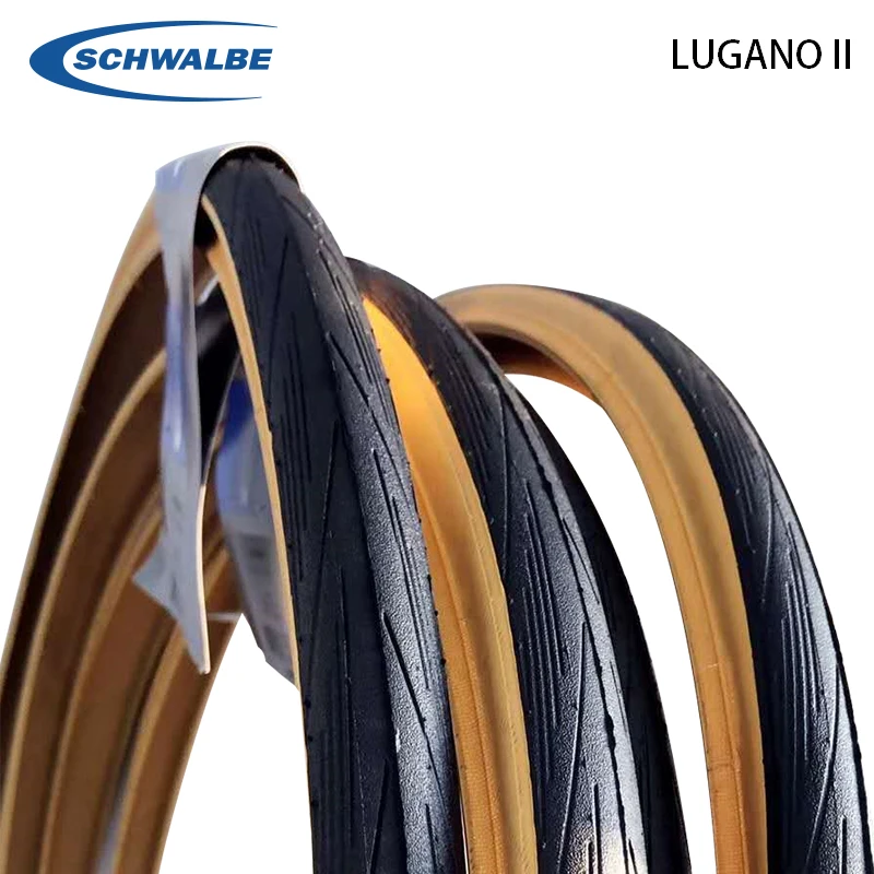 

Schwalbe LUGANO II 25-622 700x25C 28C Classic-Skin Road Bike Steel Wired Tire K-Guard Level 3 Protection Bicycle Cycling Parts