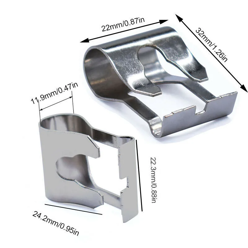 

100% Brand New Linkage Repair Clips 10pcs Auto Metal Rods Spring Kit Silver Windscreen Wiper Easy Installation