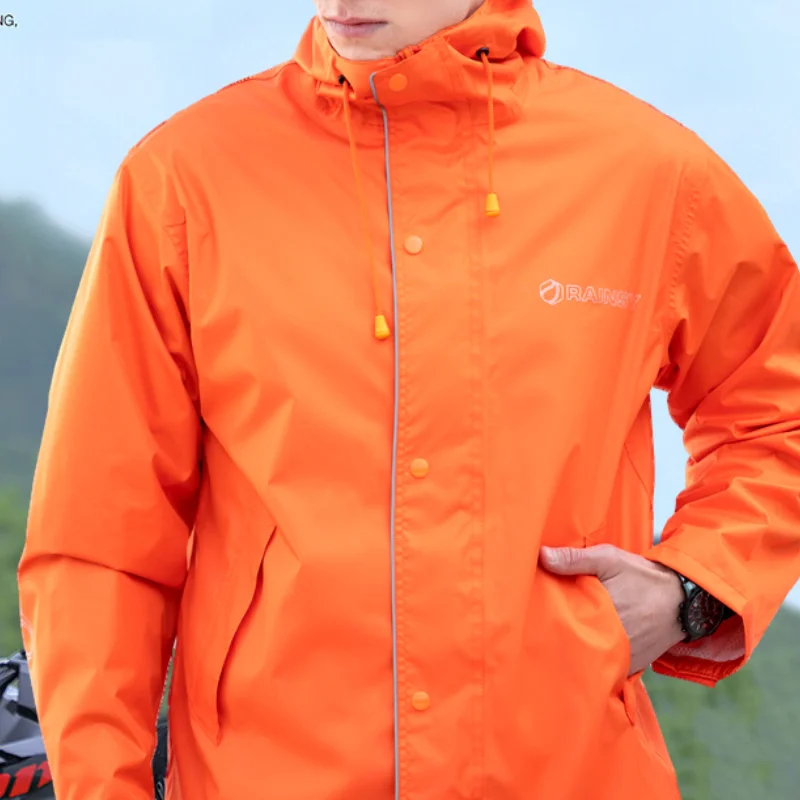Мужской водонепроницаемый дождевик для скутера мотоцикла пешего туризма