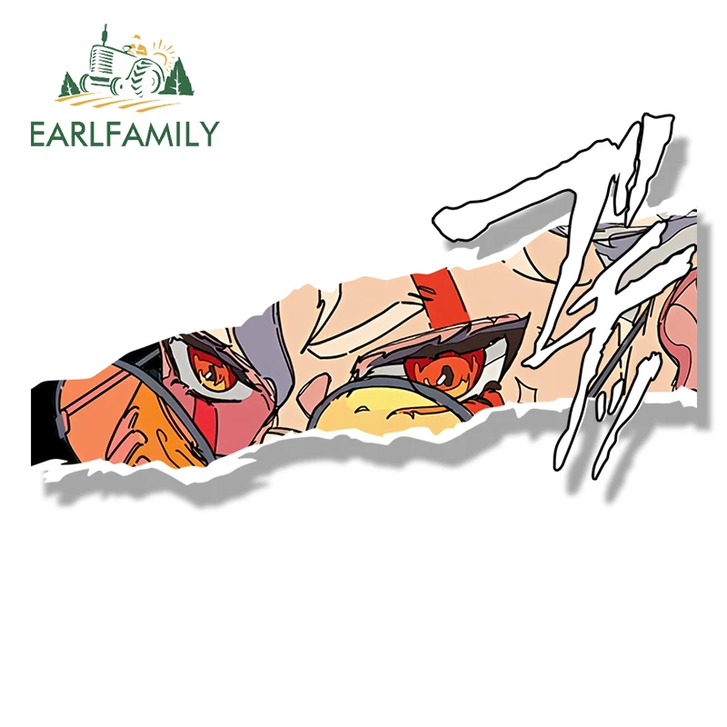 

EARLFAMILY уличная одежда Okarun Fanart автомобильная наклейка горячее аниме Turbo Granny Cat наклейка JDM граффити шлем Peek наклейки автомобильная пленка