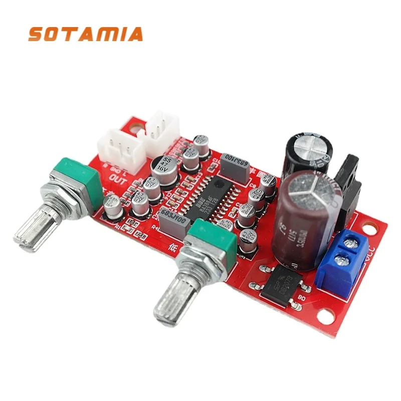 

SOTAMIA BA3884 Tone Preamp Amplifier Board BBE Sound Eeffect Exciter Improve Treble Bass Volume Control Preamplifier