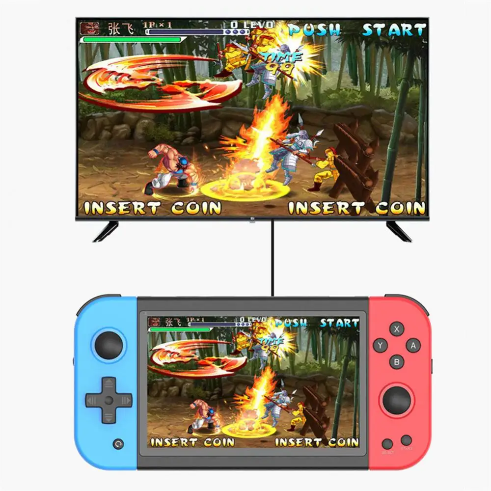 

X51 5.0-inch Game Console Portable Game Console IPS 800*480 Screen Support TV Output Multiplayer Video Game Machine Boy Player