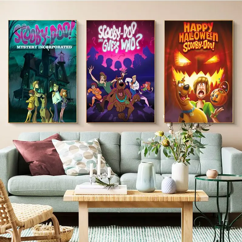 

Cartoon Dog Whitepaper Poster HD Quality Poster Wall Art Painting Study Nordic Home Decor