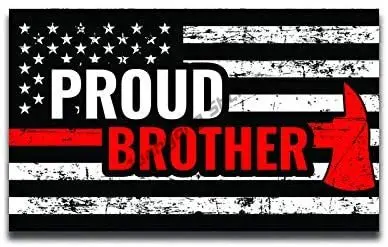 

Creative Stickers Thin Red Blue Line Flag Firefighter Law Enforcement Proud Firefighter Brother Axe American Flag Firefighter