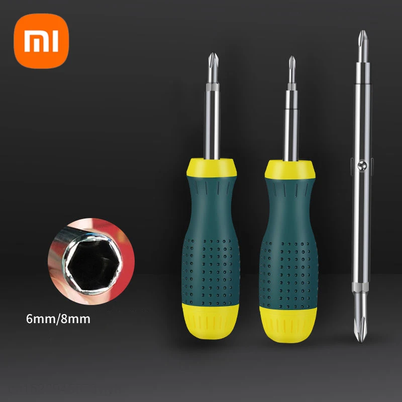 

Xiaomi Two-way Ratchet Multi-function Screwdriver Set 18 In 1 Replaceable Ratchet Hand Screw Driver Appliance Repair Tool Safety