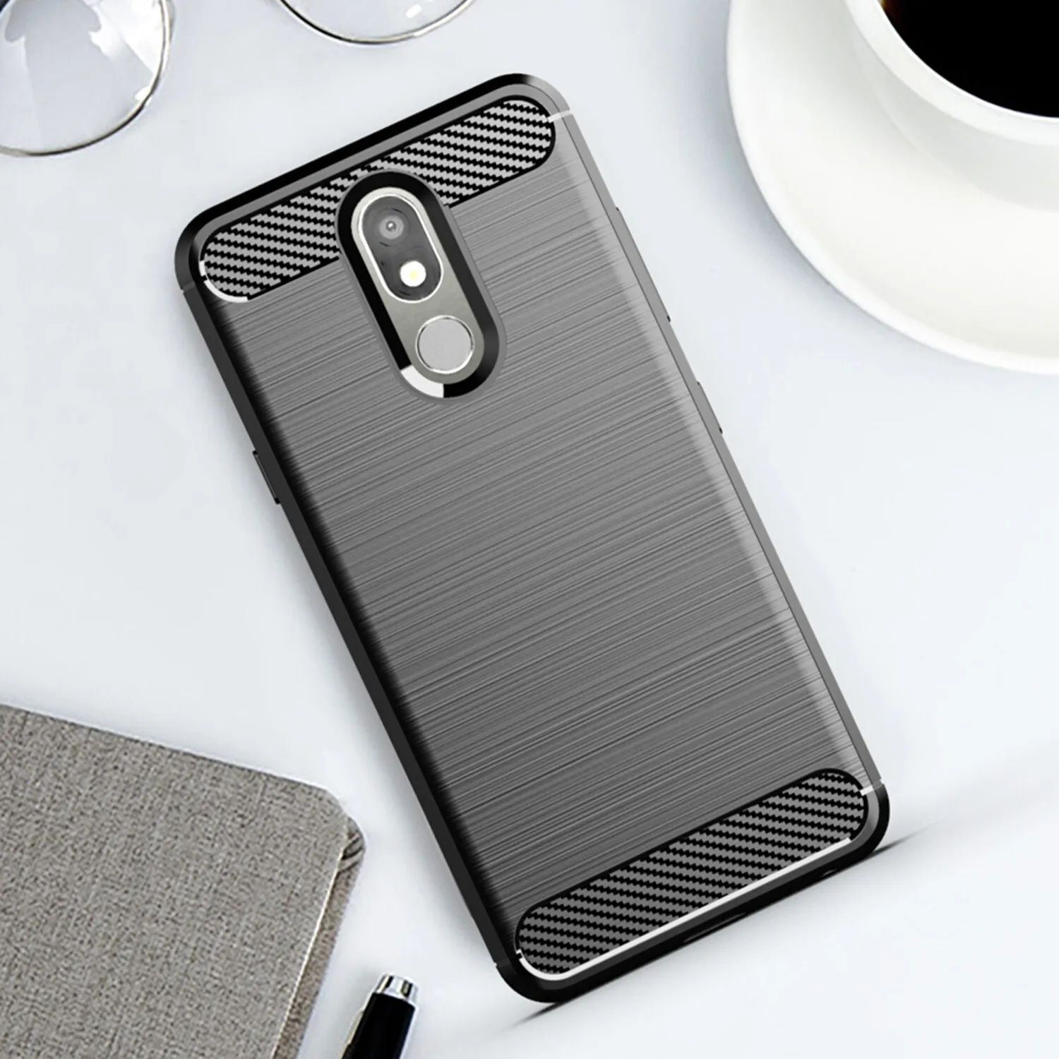 Поверхностные чехлы из ТПУ LG Prime 2 X Pression + Solo LTE чехол углеродного волокна для