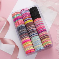50pcs 3cm elastic hair ties ponytail holders rubber bands hair styling tools for girls