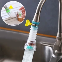 household kitchen faucet rotating water drainer extendable filtering shower head water purifier