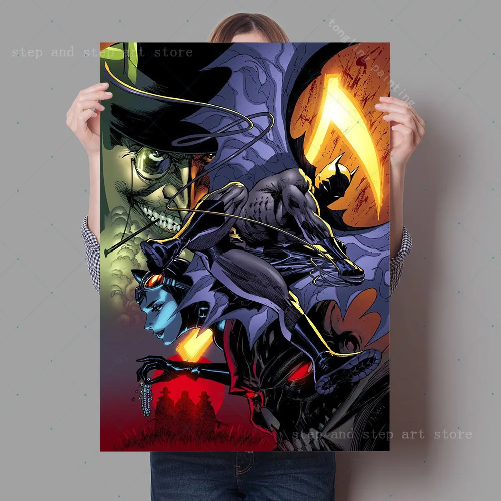Bandai DC комикс Готэм-Сити Супергерой Темный рыцарь фотография на холсте печать