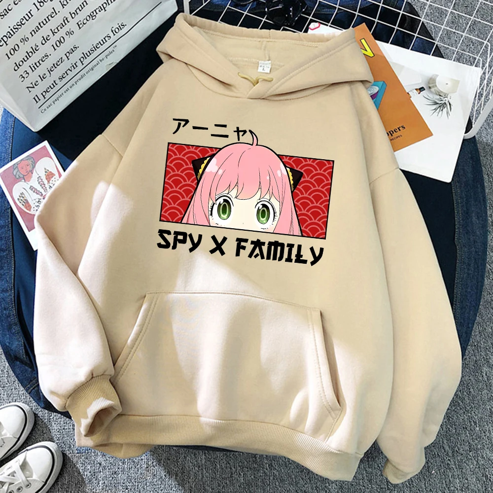 

Anya Forger Manga - Spy X Family Art Hoodies Mens Cartoons Hip Hop Streetwear Crewneck Fleece Sweatshirt Pullover Clothes Man