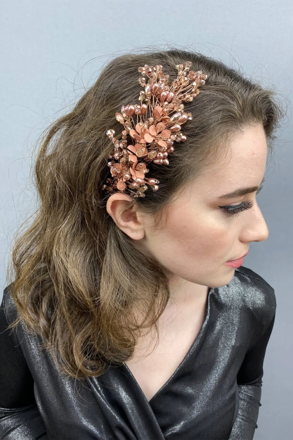 

Bridal Accessories Salmon Hair And Turban Accessory Wedding Handmade For Bride And Bridesmaids