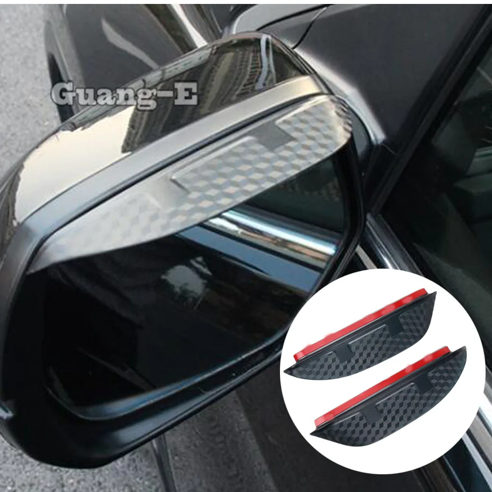 

Car Rearview Side Glass Mirror Trim For Land Rover Discovery Sport 2015-2019 Frame Rain Shield Sun Visor Shade Plastic Eyebrow