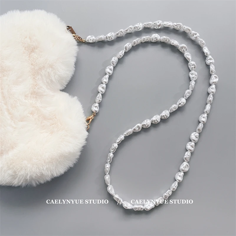 Цепочка для сумки 40-130 см нерегулярные жемчужные цепочки сумок уникальные