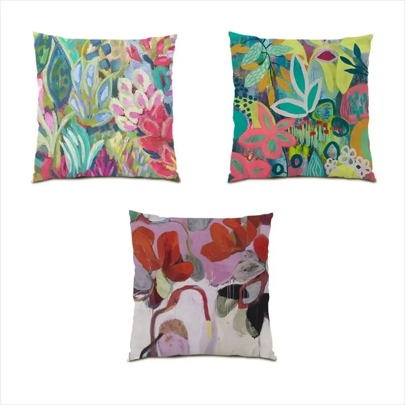 

2023 Pillow Cover Decoration Home Personalized Cushion Cover 45x45 Monstera Throw Pillow Covers Leaves Printing Plants Bed E0496