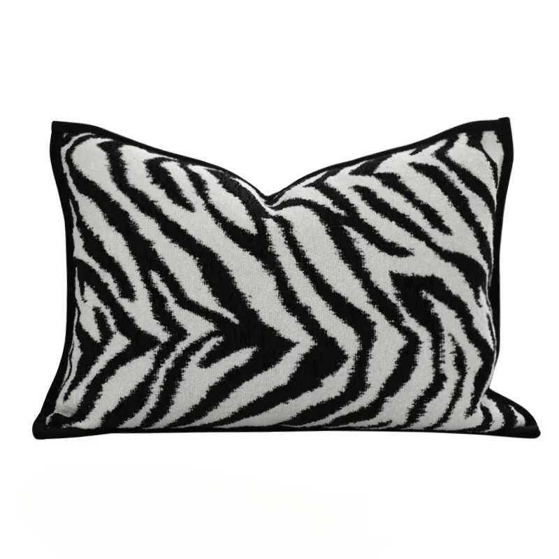 

Декоративные подушки с принтом зебра, полиэстер, 45x45 см