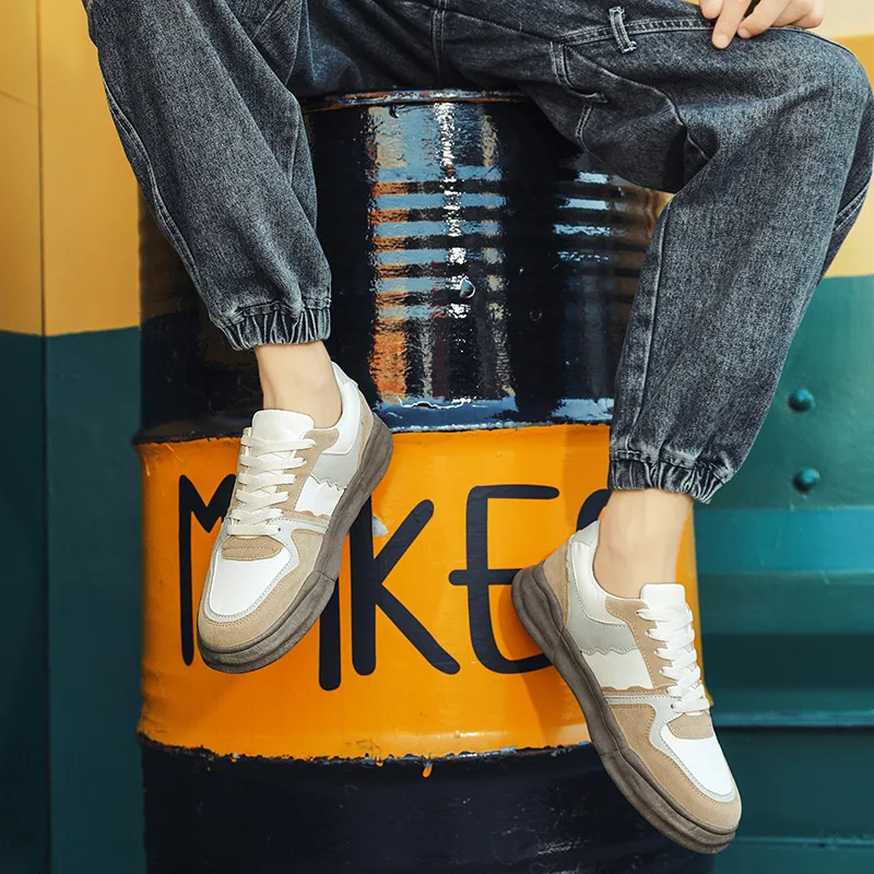 Men Sneakers Low Top Casual Outdoor Anti-Slip Lace-Up 2022 Summer Breathable Fashion Male Leisure Lightwei Rubber Vulcaniz Shoes