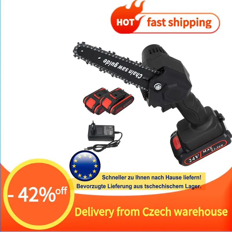 Электрическая цепная пила беспроводной садовый инструмент с аккумулятором 6