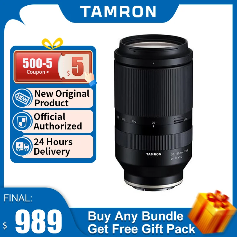 Tamron 70-180 мм F/2 8 Большая диафрагма длинный зум-объектив для SONY Canon M4/3 беззеркальный