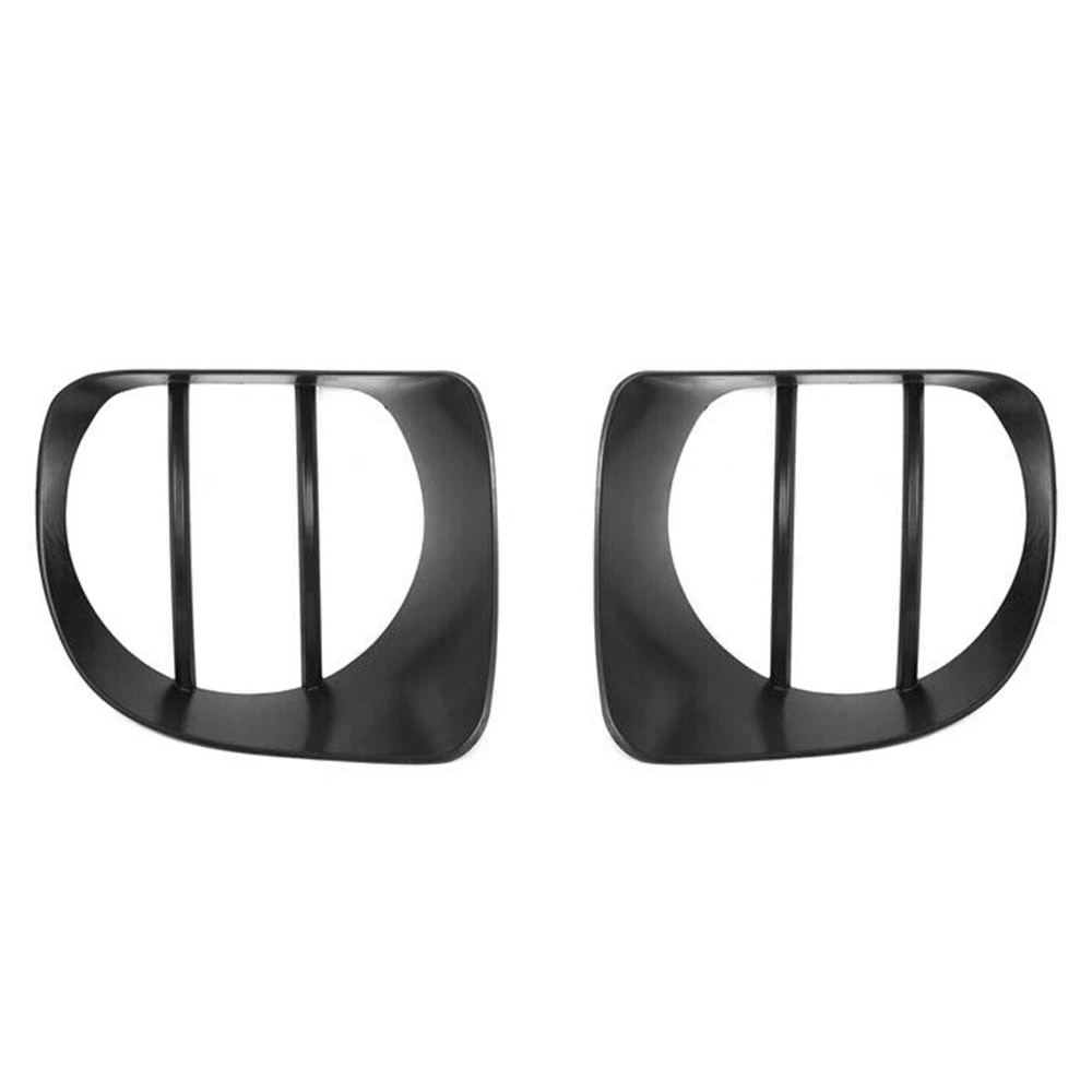 

Black Front Light Headlight Lamp Trim Cover Decor for 2019+ 1 Pair