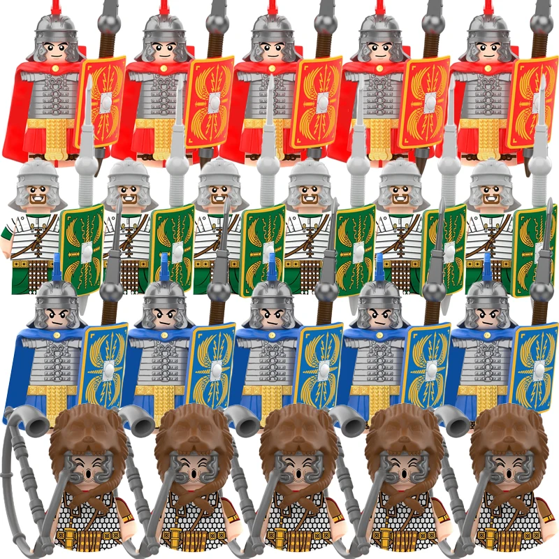 Конструктор Военный игрушечный солдат средневековой войны фигурки римского