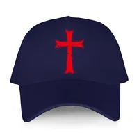 cotton unisex Adjustable Baseball Cap Crusader Knights Templar Distressed Cross Man Women Summer Hat drop shipping